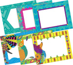 Barker Creek Self-adhesive Bohemian & Bohemian Animals School Name Tags, 2.75" x 3.5", 90/Set (BC3778)