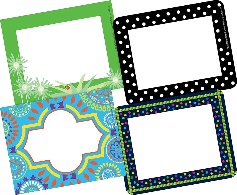 Barker Creek Peaceful Thoughts Self-adhesive School Name Tags, 2.75" x 3.5", 180/Set (BC3783)