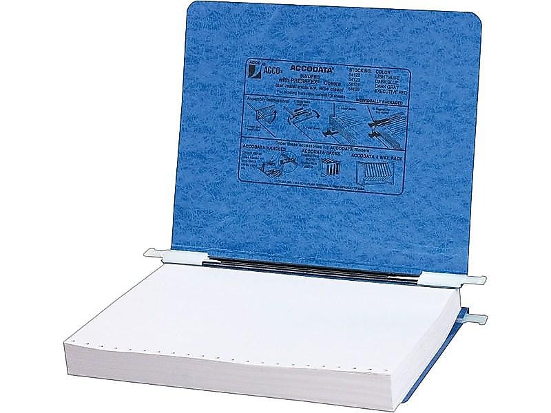 ACCO Presstex 6" Ringless Hanging Binder, Light Blue (54072)
