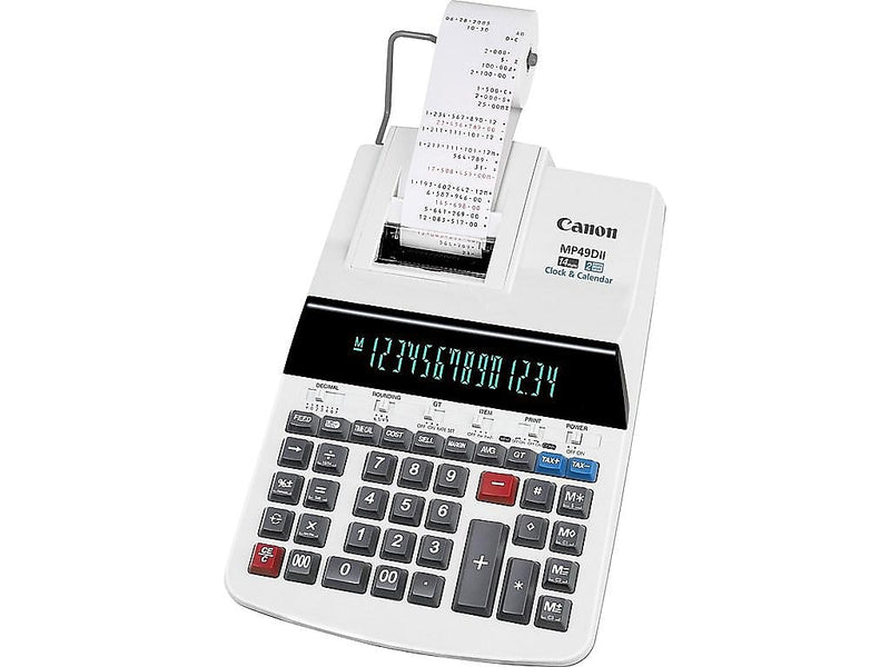 Canon MP49DII 8708B001 14-Digit Desktop Calculator, White