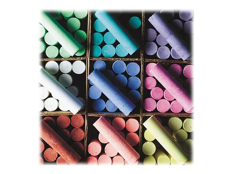 Color Splash Jumbo Sidewalk Chalk, Assorted Colors, 126/Box (SC877)