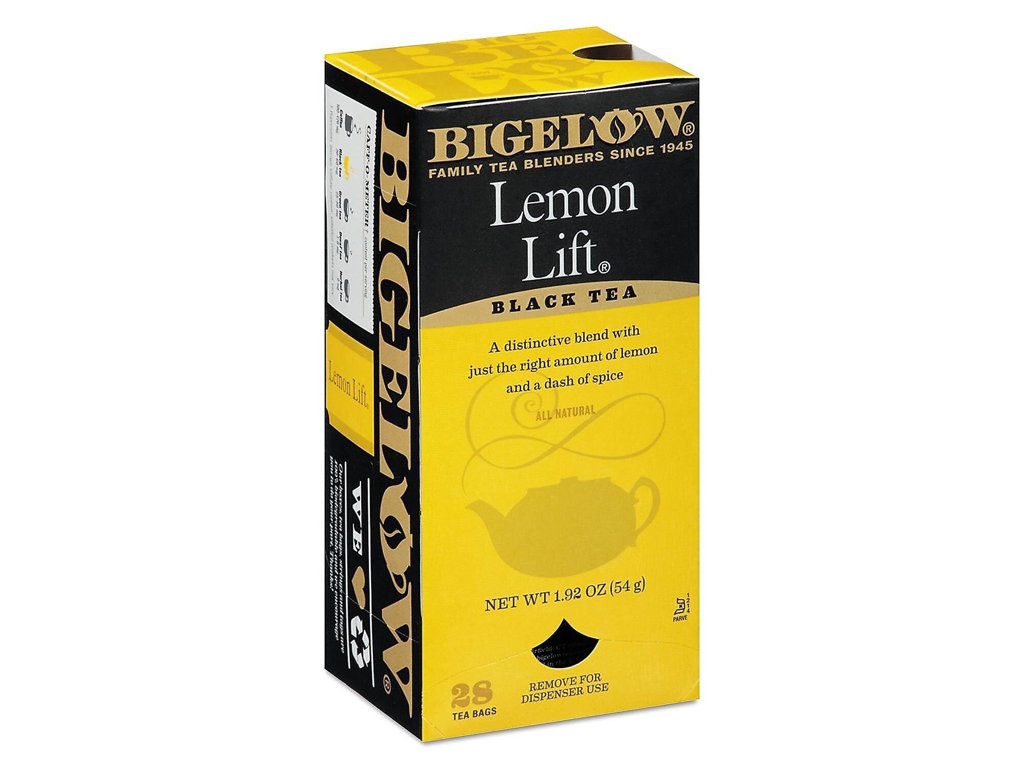Bigelow Lemon Lift Black Tea Bags, 28/Box (BTC10342)