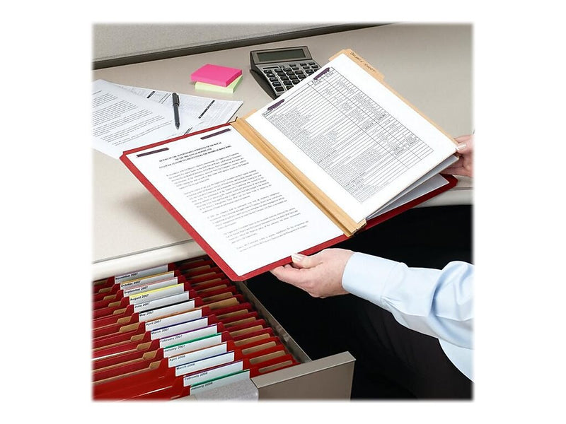 Smead Pressboard Classification Folders w/SafeSHIELD Fasteners, Legal Size, 3 Dividers, Red, 10/Box (19095)