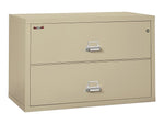 FireKing Classic 2-Drawer Lateral File Cabinet, Fire Resistant, Beige, Letter/Legal, 44.5"W (2-4422-CPA)