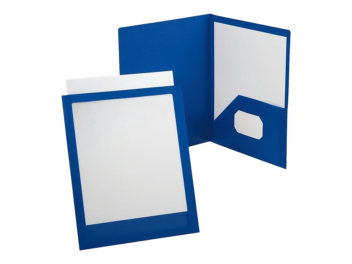 Oxford ViewFolio Twin Presentation Folder, Blue (OXF 57441)