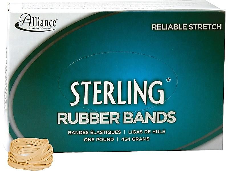 Alliance Sterling Multi-Purpose #12 Rubber Bands, 1-3/4" x 1/16", 3400/Box (24125)