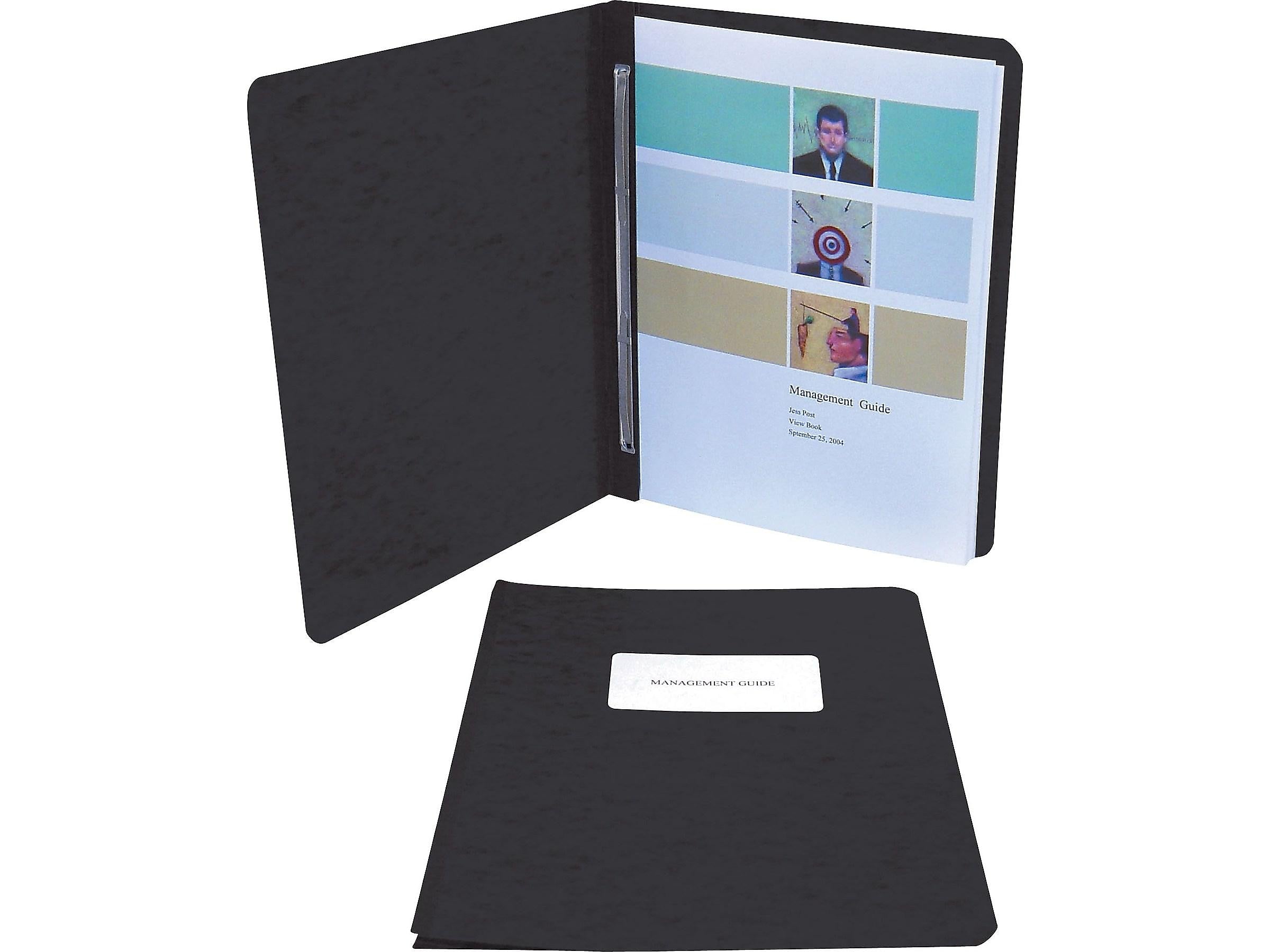 ACCO 2-Prong Report Cover, Letter Size, Black (A7025971)