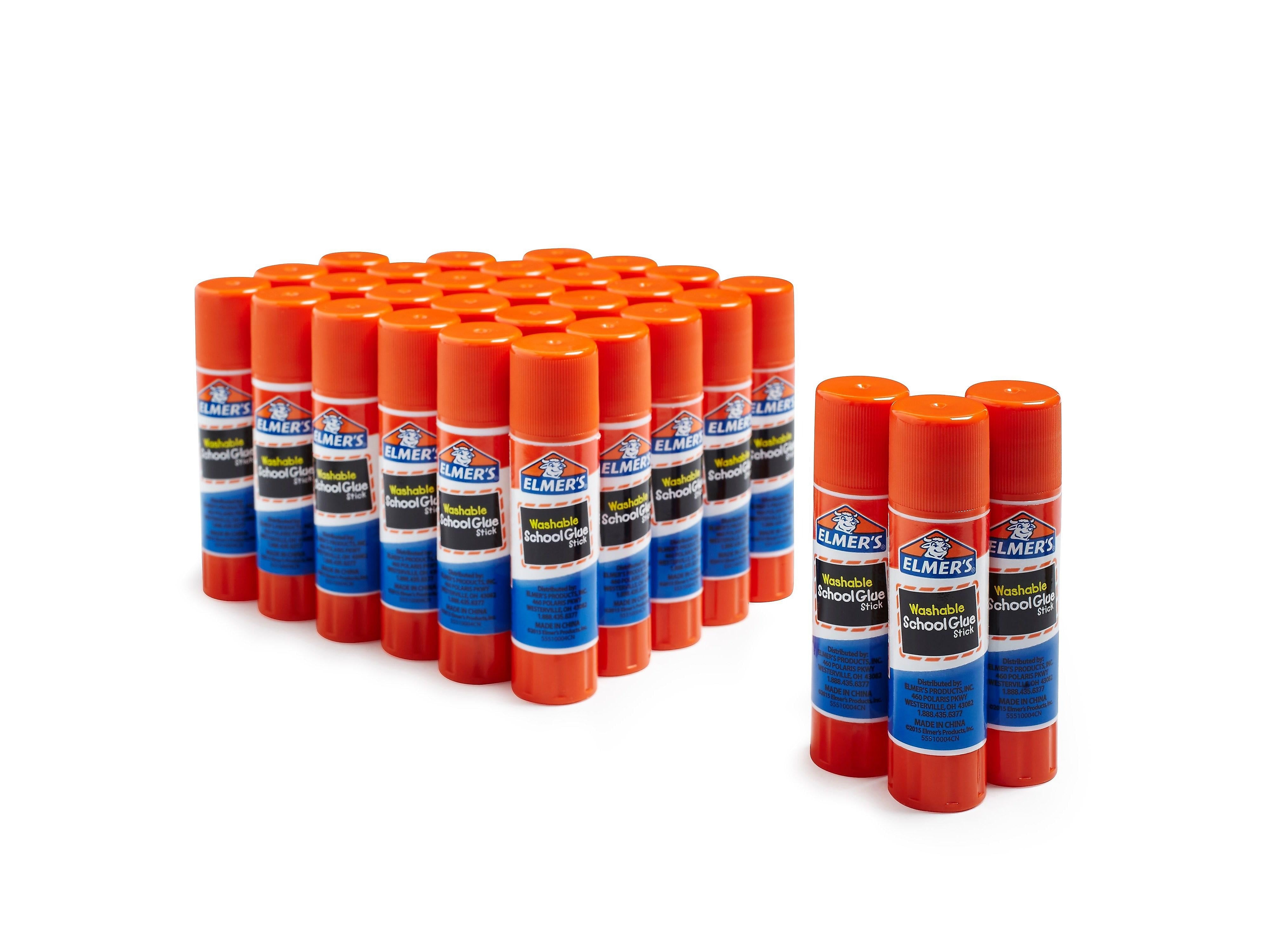 Elmer's School Washable Glue Sticks, 0.24 oz., Purple, 30/Pack (2159542)