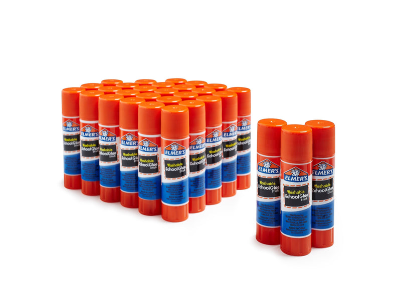 Elmer's School Washable Glue Sticks, 0.24 oz., Purple, 30/Pack (2159542)
