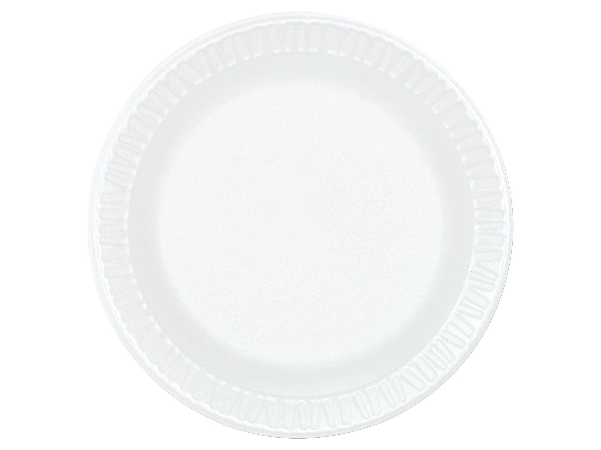 Dart Concorde Foam Plates, White, 1000/Carton (6PWCR)