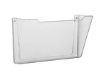 AbilityOne SKILCRAFT Plastic Hanging Wall File, Letter Size, Clear (NSN5827273)