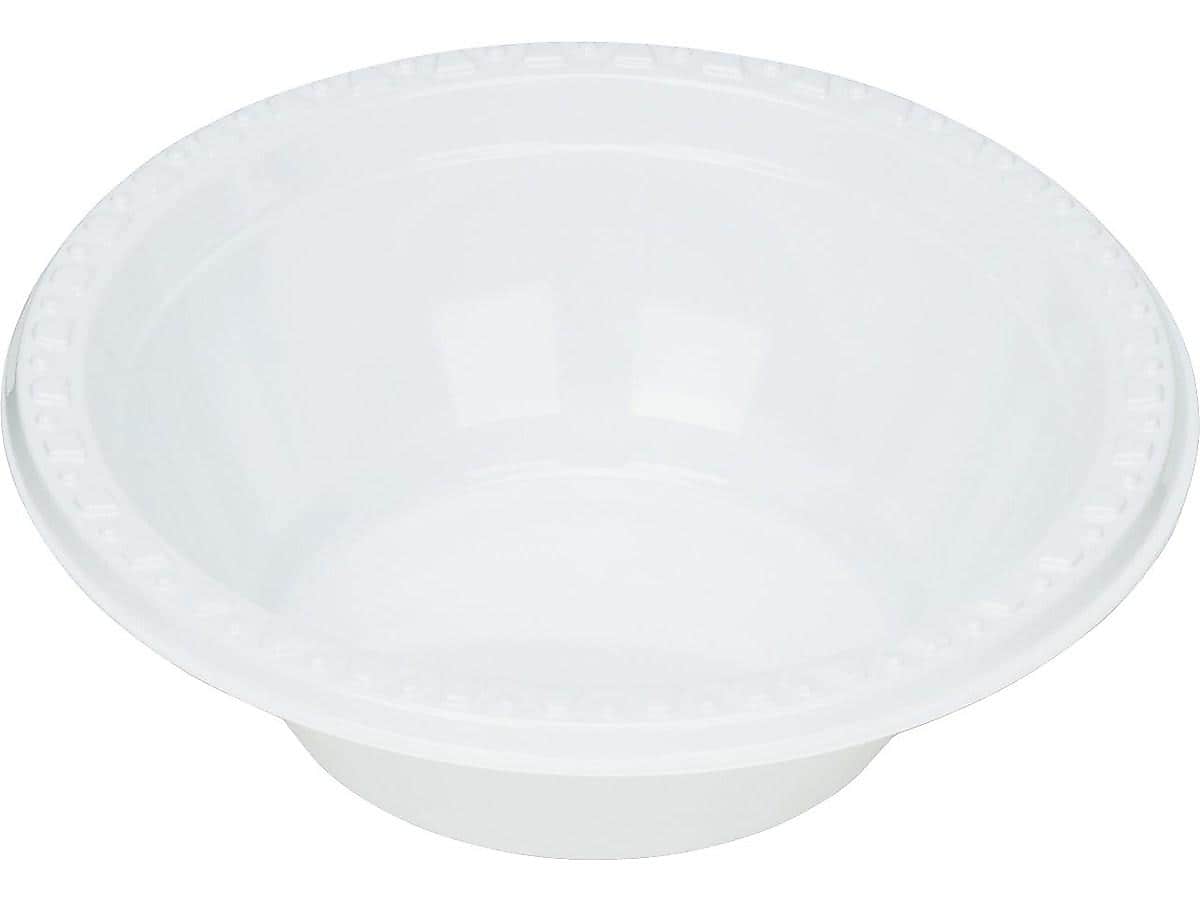 Table Mate Plastic Standard Bowls, 5 Oz., White, 125/Pack (TBL-5244)
