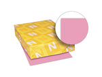 Exact Brights Colored Paper, 20 lbs., 8.5" x 11", Bright Pink, 500 Sheets/Ream (WAU26741)