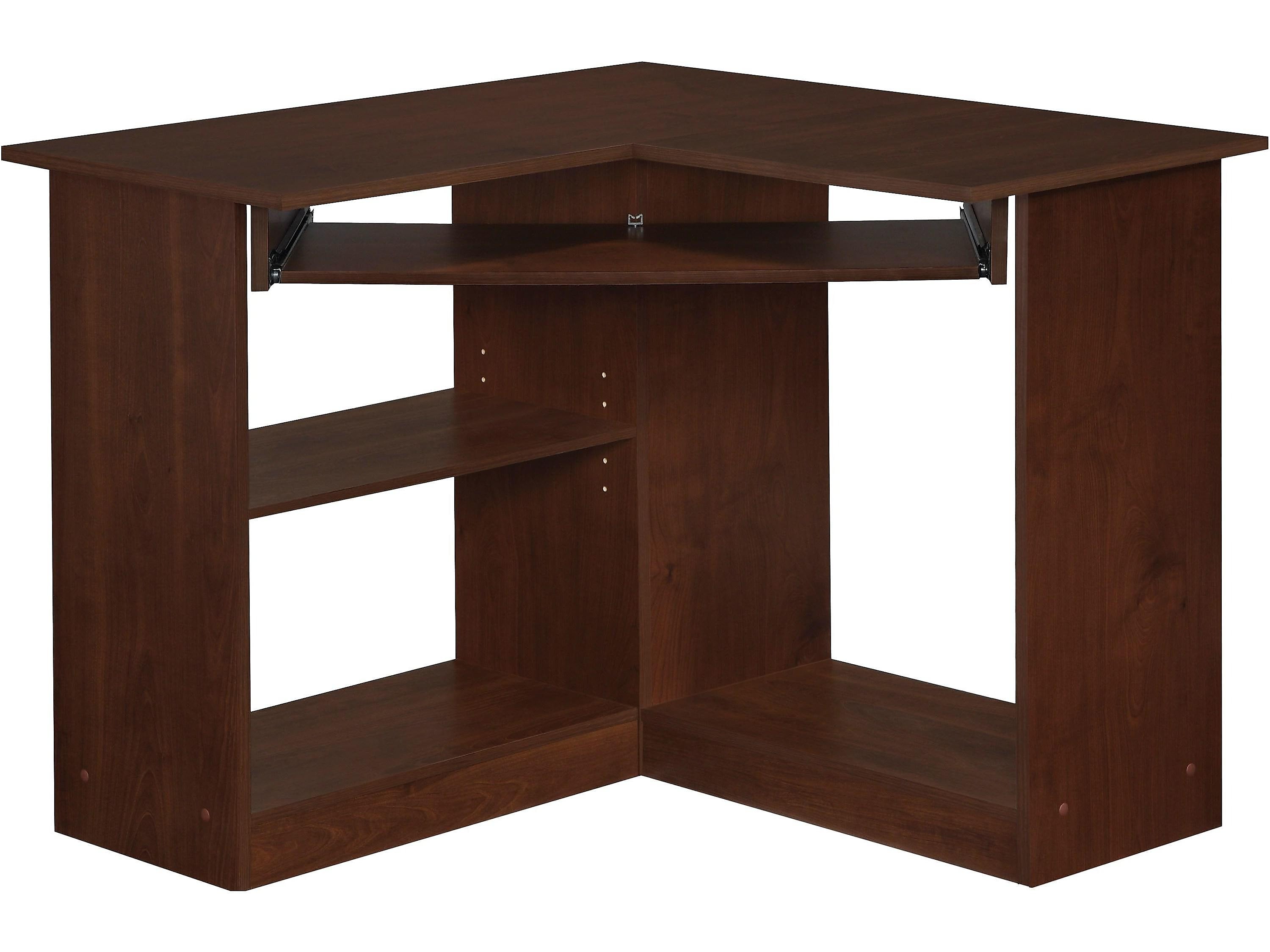Easy 2 Go 36" W L-Shaped Computer Desk, Resort Cherry (951572-CC)