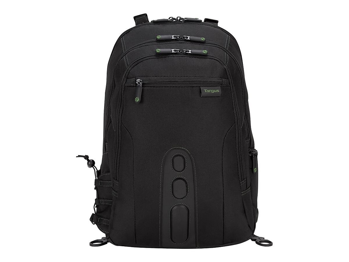 Targus Spruce EcoSmart Backpack, Black/Green (TBB013US)