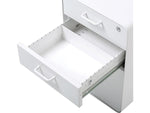 Poppin Stow 3-Drawer Mobile Vertical File Cabinet, Letter/Legal Size, Lockable, 24"H x 15.75"W x 20"D, White (100425)