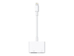 Apple Lightning to HDMI Adapter for iPhones/iPad/iPod with Lightning Connector, White (MD826AM/A)