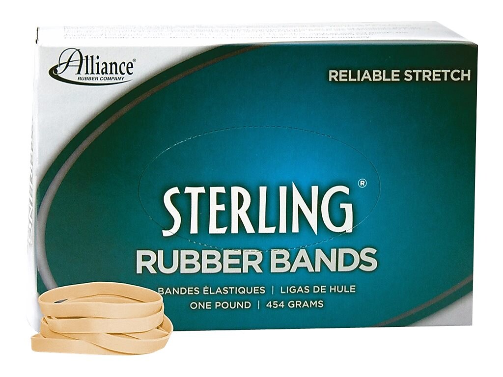 Alliance Sterling Multi-Purpose #62 Rubber Bands, 2-1/2" x 1/4", 600/Box (ALL24625)