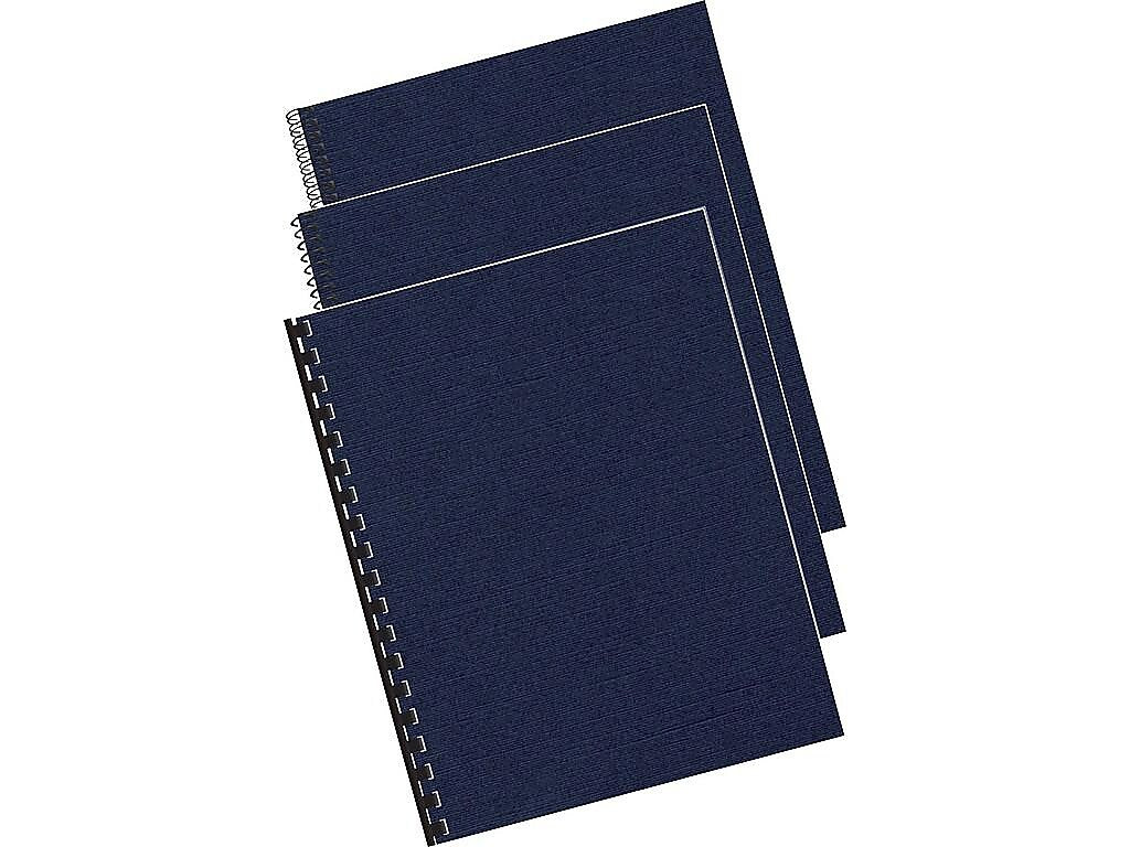 Fellowes Expressions Presentation Covers, Letter Size, Navy, 200/Pack (52098)