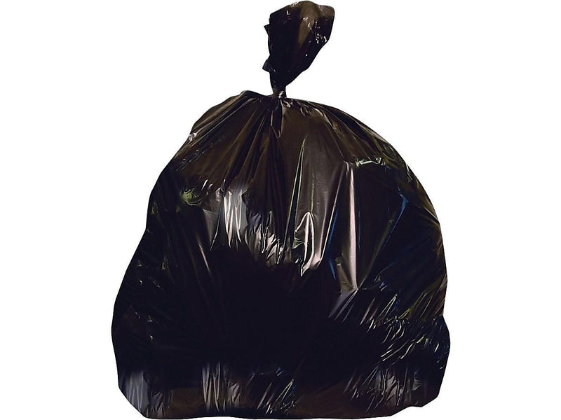 Heritage 12-16 Gallon Industrial Trash Bag, 24" x 32", Low Density, 0.7 Mil, Black, 500 Bags/Box (H4832HK)
