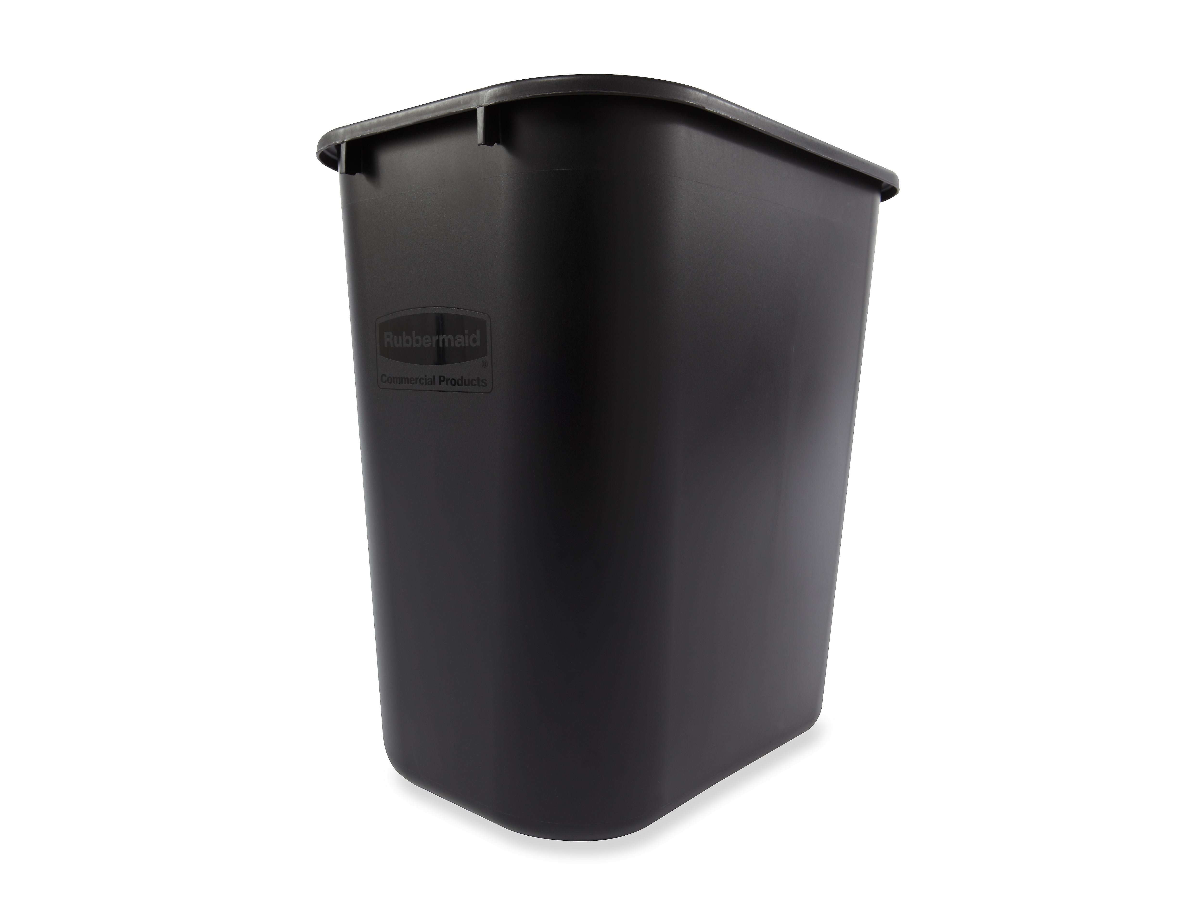 Rubbermaid Plastic Trash Can, 7 Gallon, Black (295600BK)