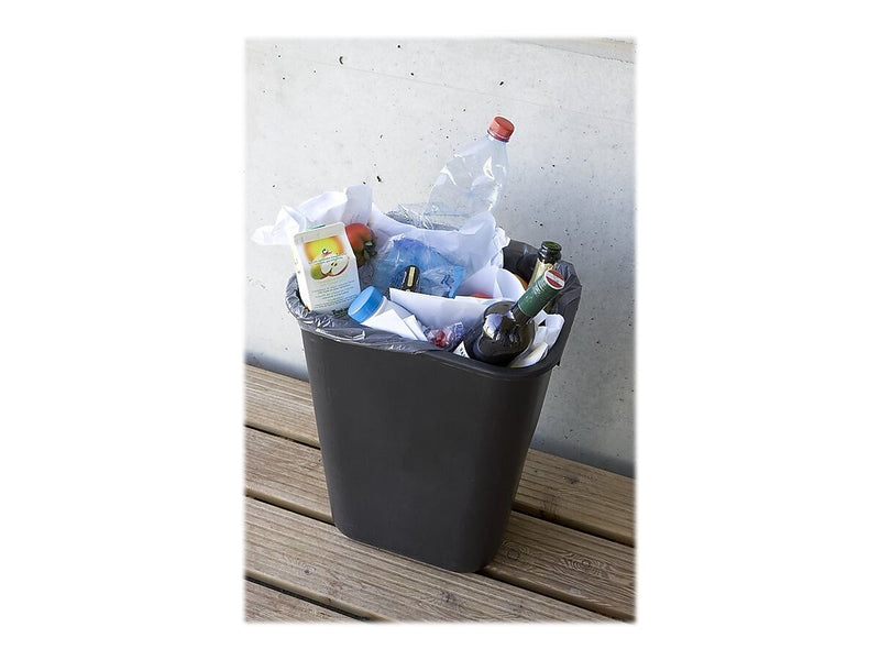Rubbermaid Plastic Trash Can, 7 Gallon, Black (295600BK)