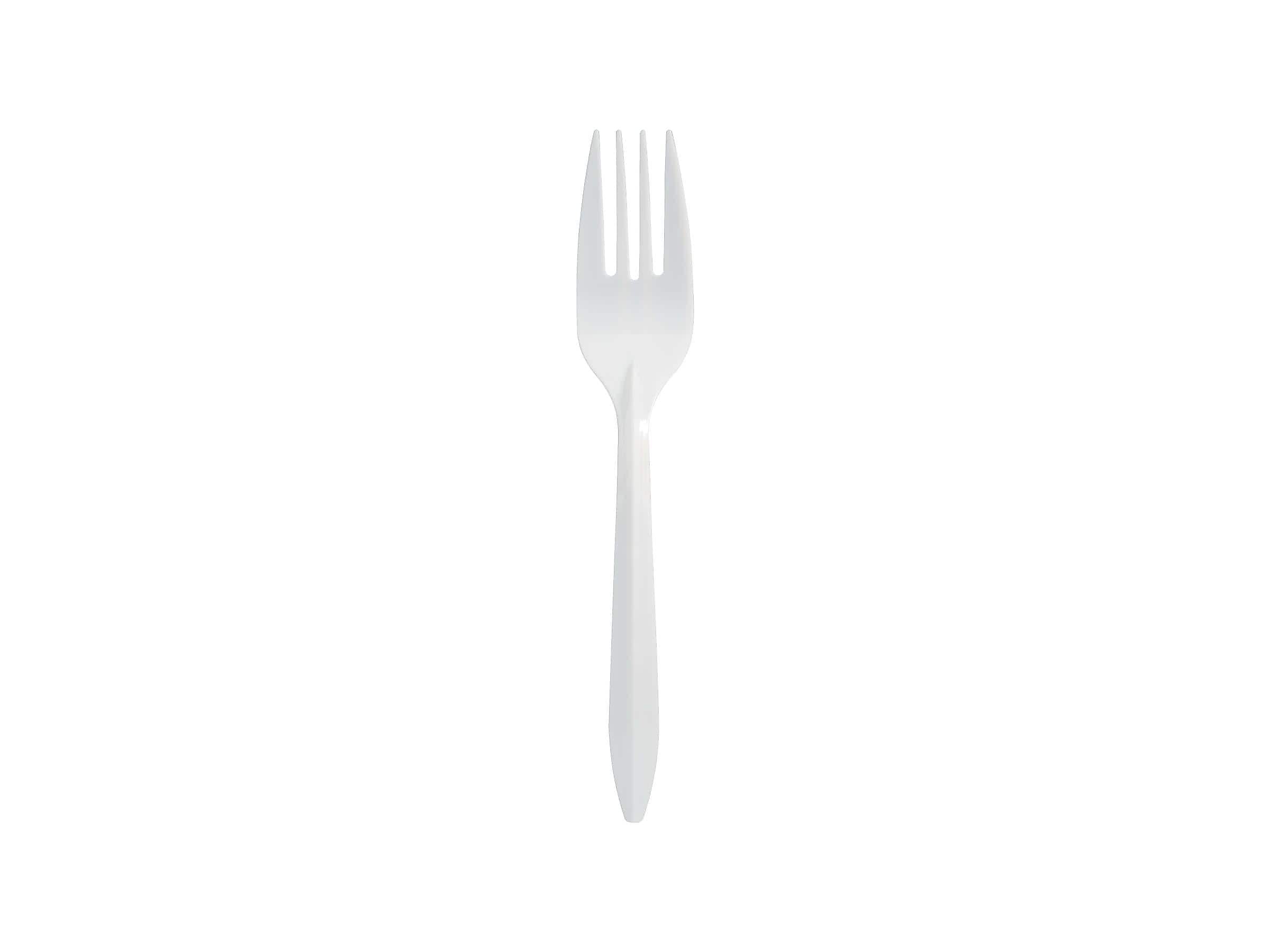 Berkley Square Individually Wrapped Polypropylene Forks, Medium-Weight, White, 1000/Carton (1102000)