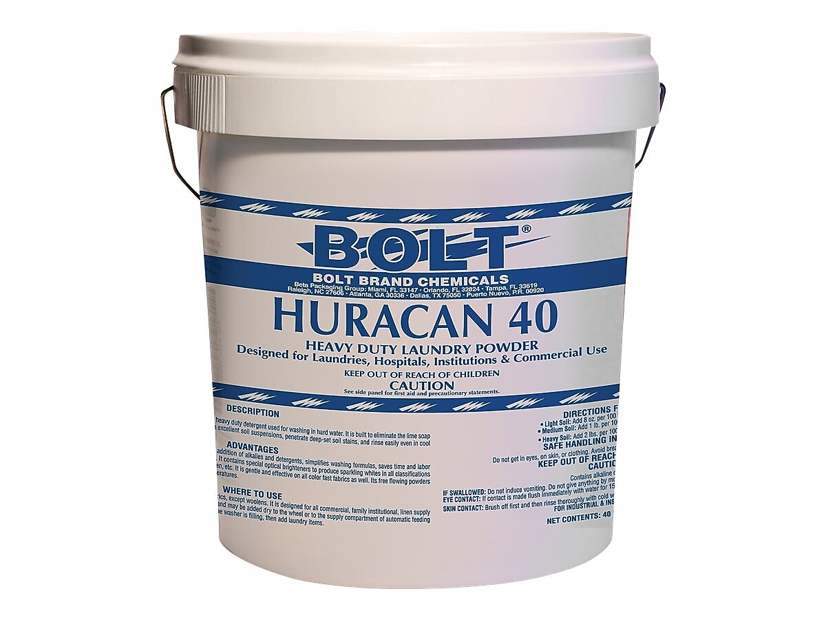 Huracan 40 Powder Laundry Detergent, 640 oz. (BWKHURACAN40)