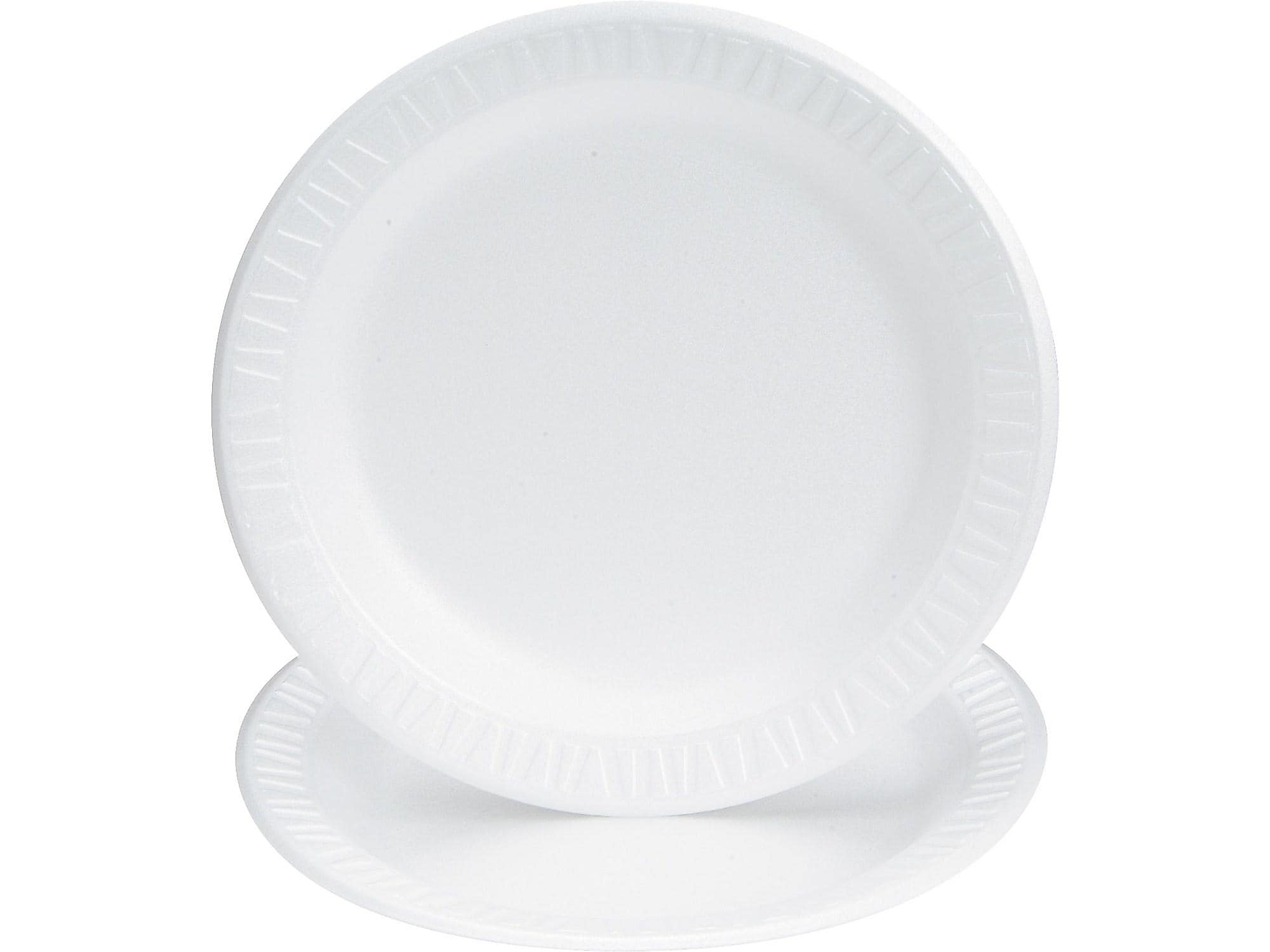 Solo Concorde Foam Plates, White, 125/Pack (9PWCR)
