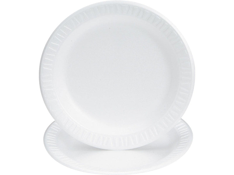 Solo Concorde Foam Plates, White, 125/Pack (9PWCR)