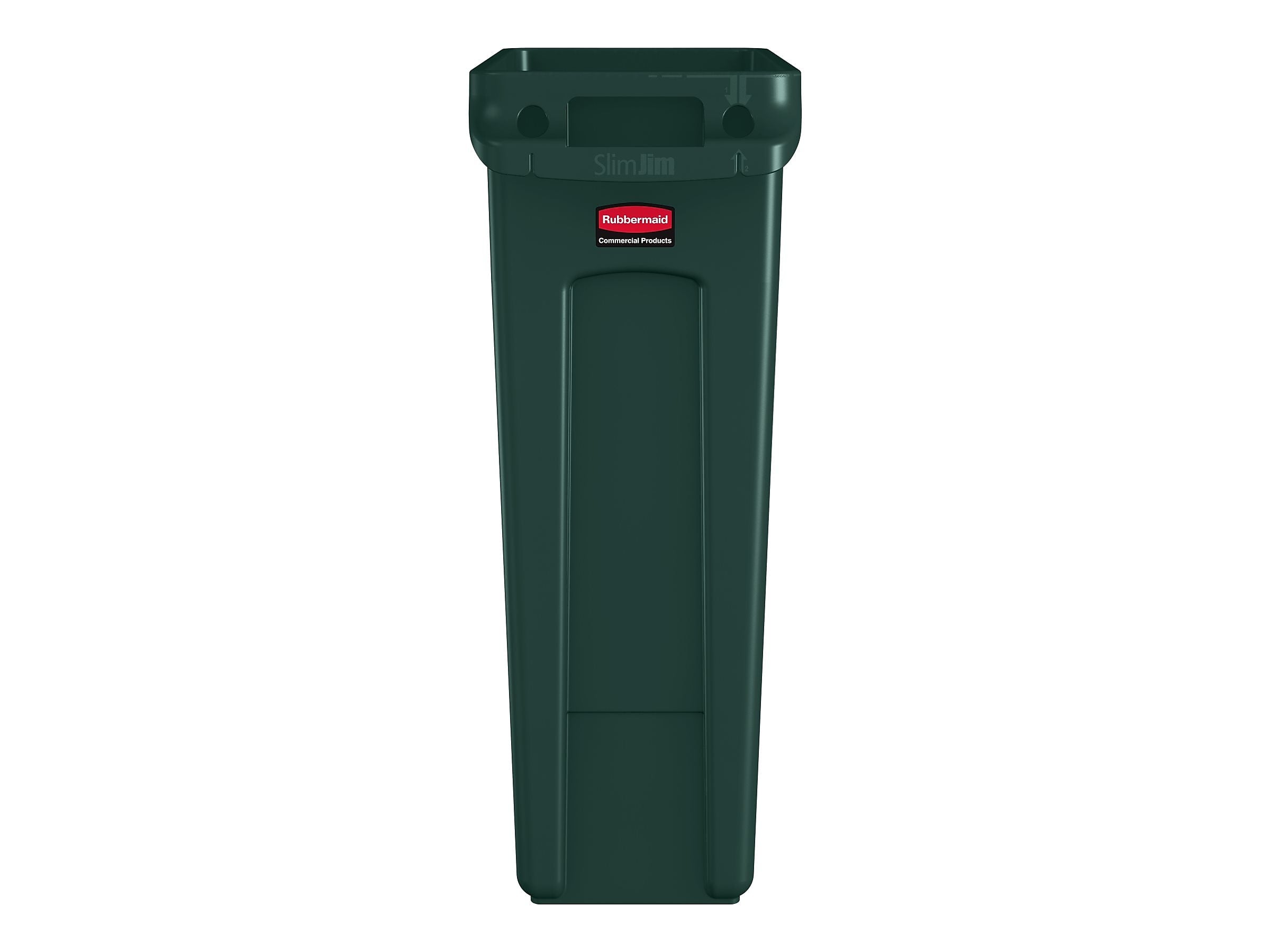 Rubbermaid Slim Jim Plastic Indoor Recycling Bin, 23 Gallon, Green (FG354007GRN)