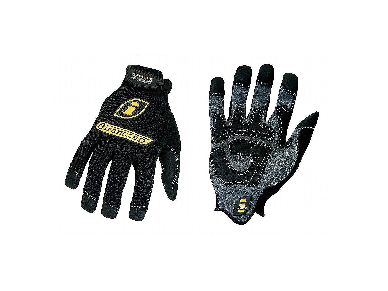 IRONCLAD PERFORMANCE WEAR Spandex Utility Gloves, Black (GUG-04-L)