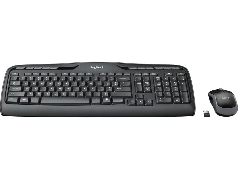 Logitech Desktop MK320 Wireless Keyboard & Mouse, Black (920-002836)