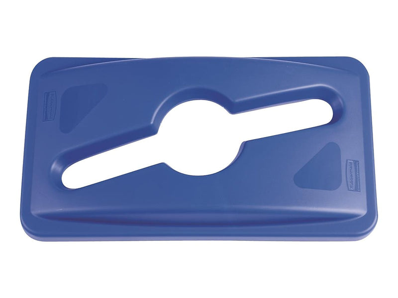 Rubbermaid Slim Jim Indoor Lid, Blue Plastic, 23 Gallon (1788372)