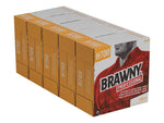Brawny Professional Heavy Duty Durable Fibers Cleaning Wipers, 9.1", White, 100 Wipers/Box, 5/Carton (25070)