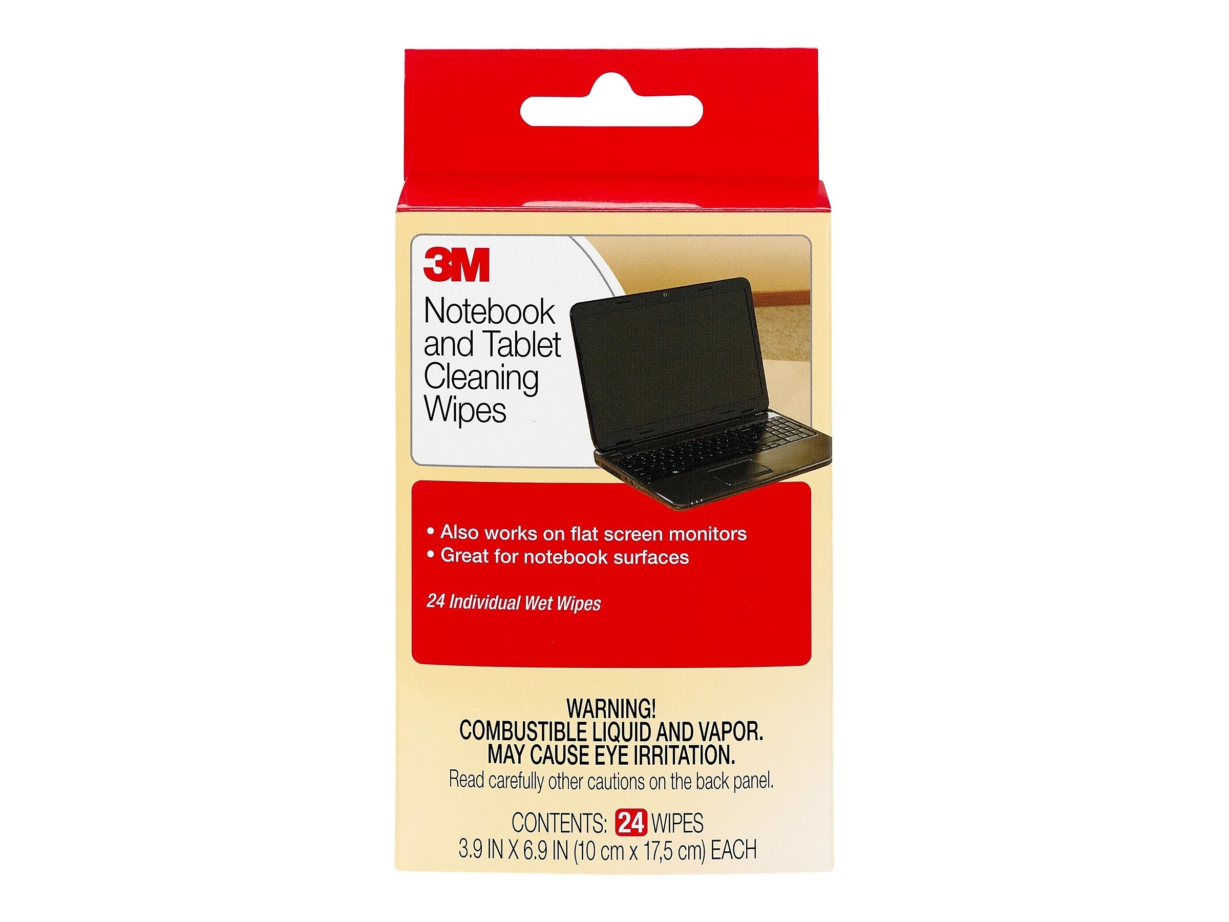 3M™ Cleaner Notebook Screen Cleaning Wipes, 24 Individual Packs (CL630)
