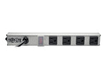 Tripp Lite 4 Outlet Power Strip, Gray/Black (PS120410)