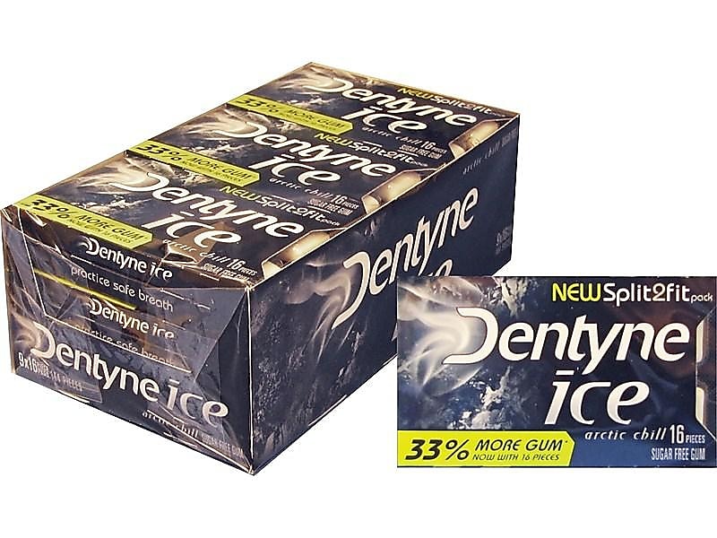 Dentyne Ice Sugar Free Arctic Chill Gum, 9 Packs/Box (VAM05109)