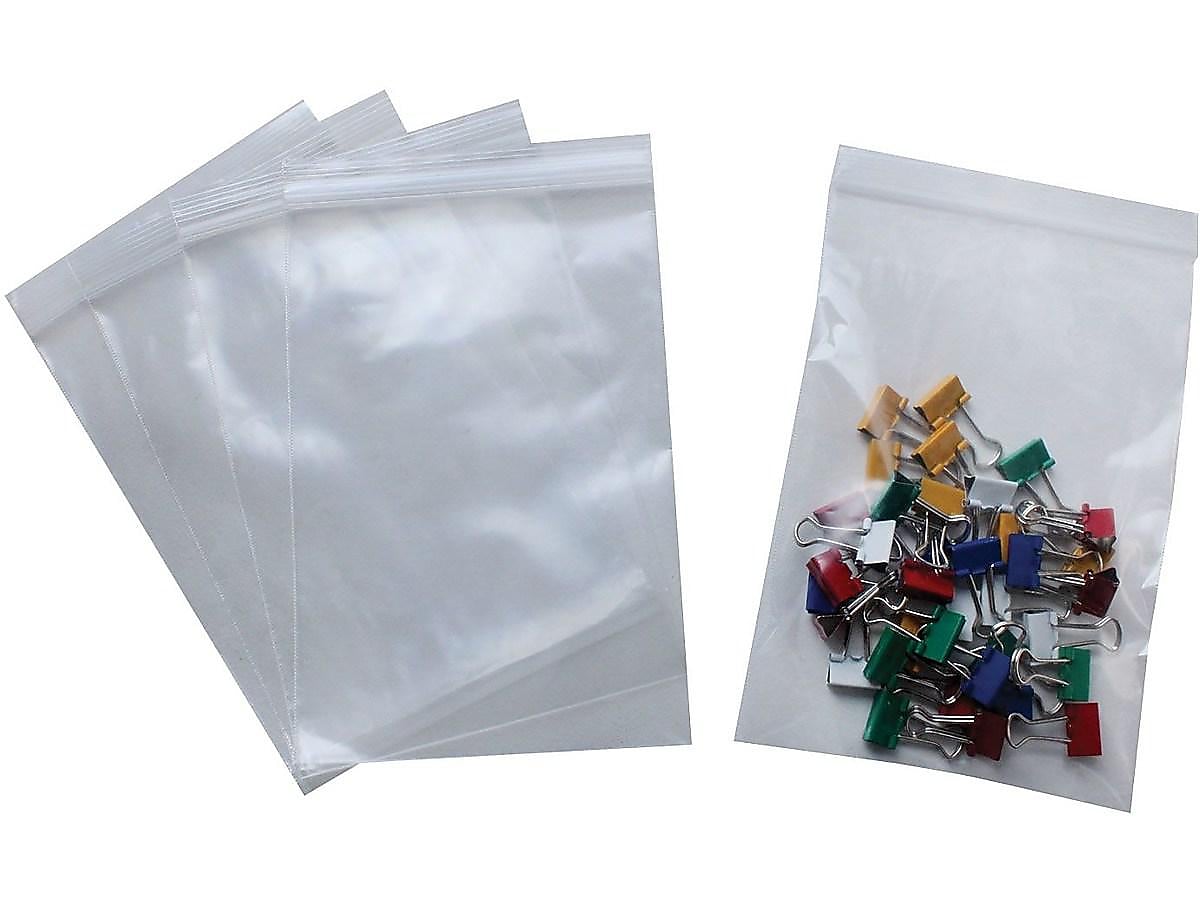 8" x 6" Reclosable Poly Bags, 2 Mil, Clear, 1000/Pack (PB3610)