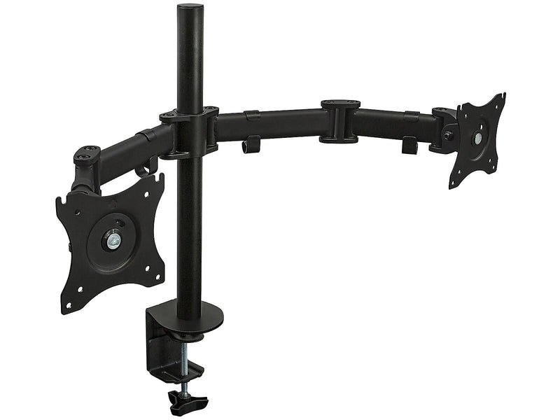 Mount-It! Dual Monitor Arms, Up To 27" Monitors, Black (MI-1752)