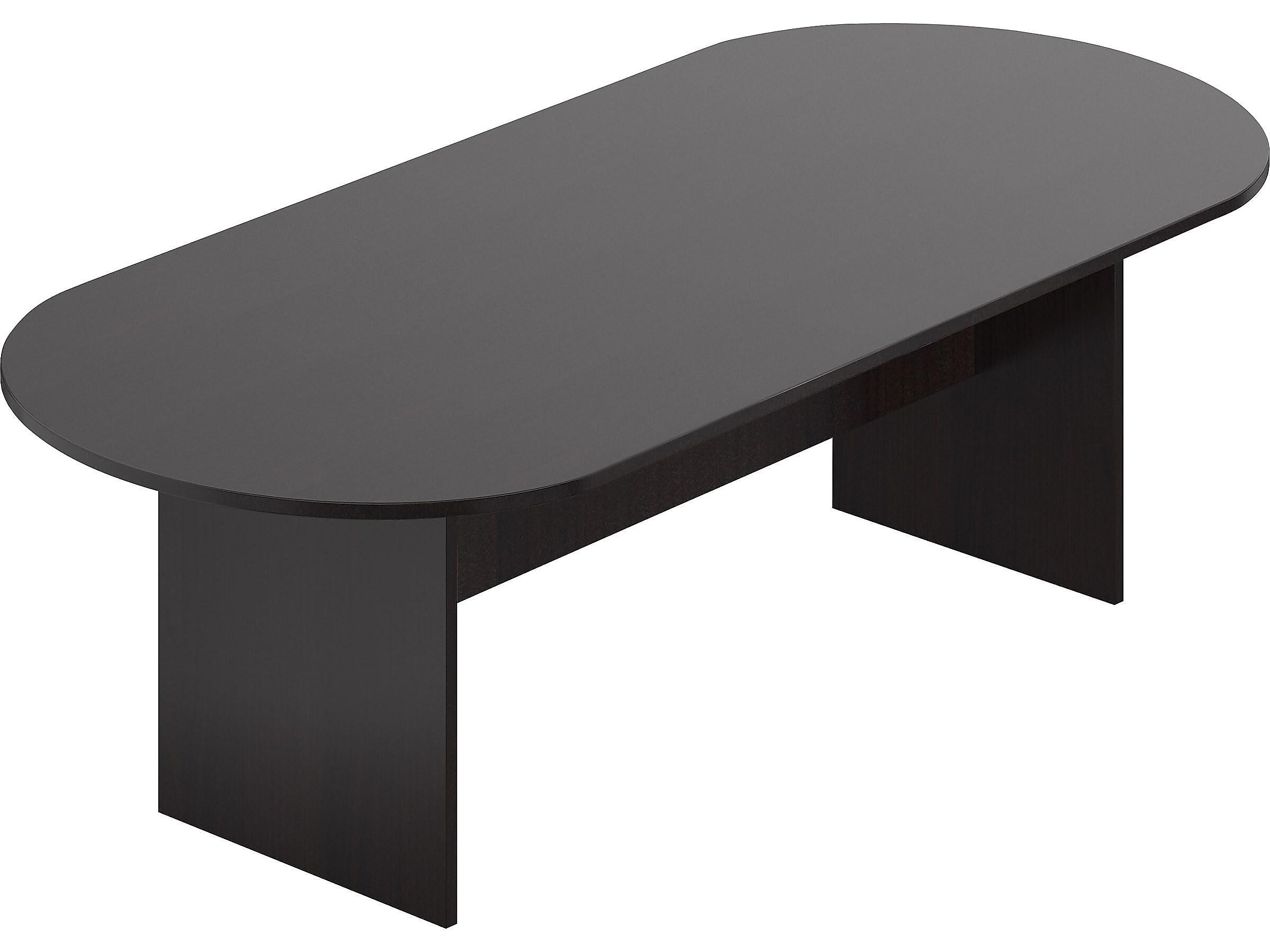 Offices To Go Superior Laminate Racetrack Conference Table, 29.5"H x 95"L x 44"D, Espresso (SL9544RS-AEL)