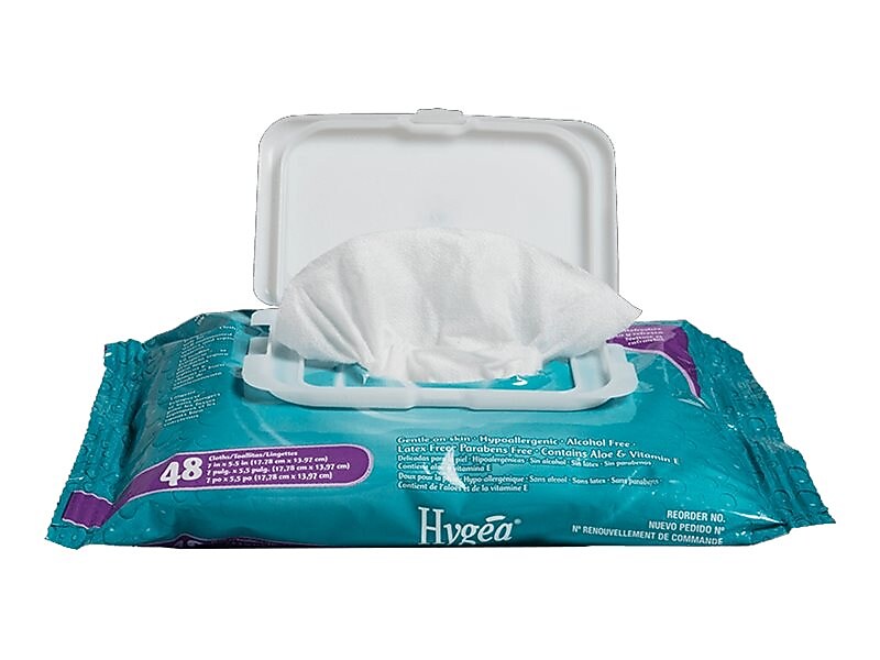 Hygea Flushable Wipes, Floral, 48 Wipes/Pack 12 Packs/Case (A500F48)