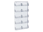 Azar Card Holder, 8.5" x 15.75", Vertical, Wall Mounted, Clear, Acrylic, 2/Pack (252222)