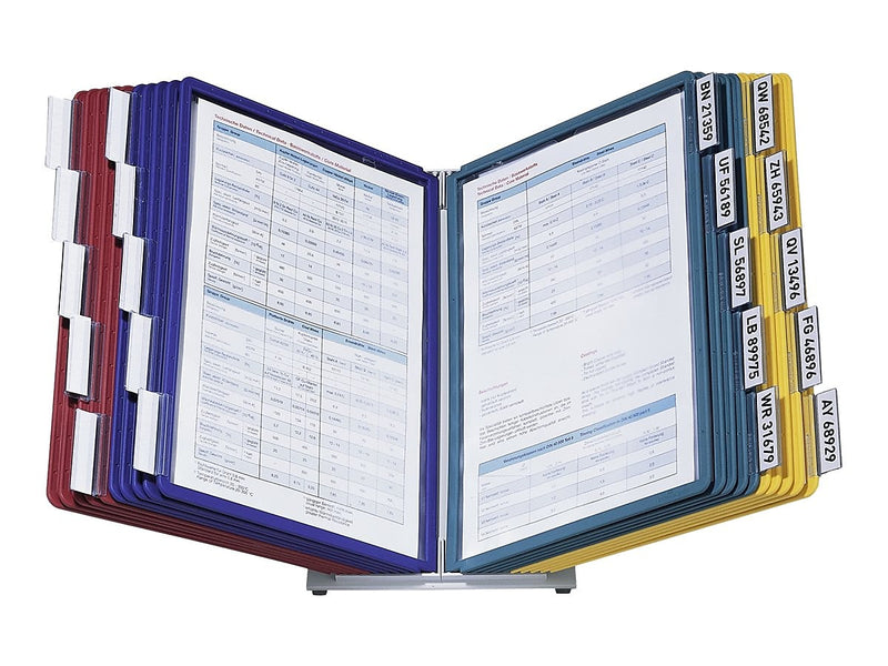 Durable VARIO Desk System 20 Document Holder, 8.5" x 11", Assorted Plastic (536100)