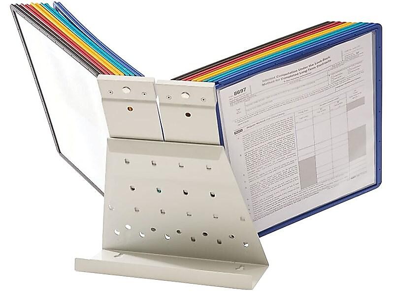 Durable VARIO Desk System 20 Document Holder, 8.5" x 11", Assorted Plastic (536100)