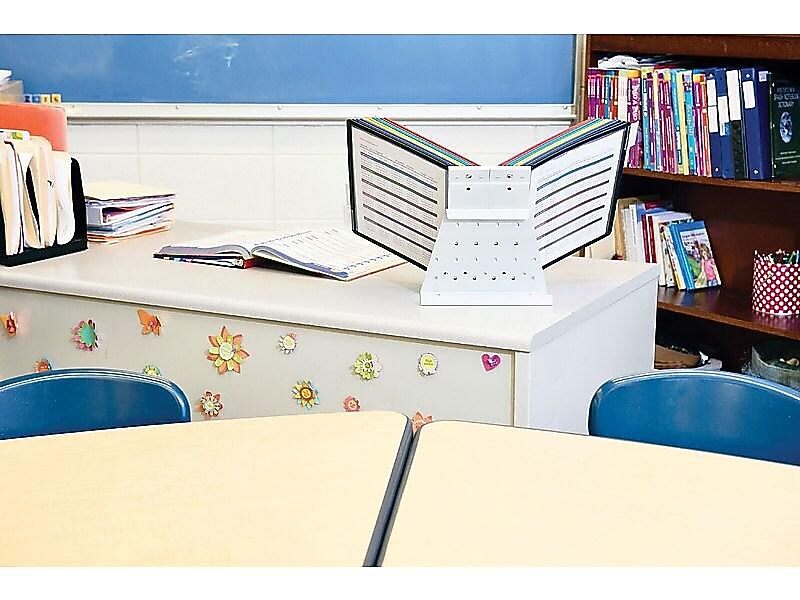Durable VARIO Desk System 20 Document Holder, 8.5" x 11", Assorted Plastic (536100)