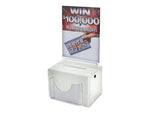 Azar Locking Plastic Suggestion Box, White (206387)