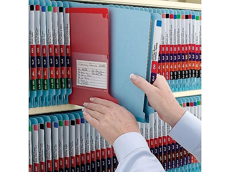 Smead SafeSHIELD 50% Recycled Heavy Duty Pressboard Classification Folder, 2-Dividers, 2" Expansion, Letter Size, Blue, 10/Box