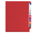 Smead SafeSHIELD 50% Recycled Heavy Duty Classification Folder, 2-Dividers, 2" Expansion, Legal Size, Bright Red, 10/Box