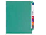 Smead 50% Recycled End Tab Pressboard Classification Folders, Legal Size, Green, 10/Box (29785)